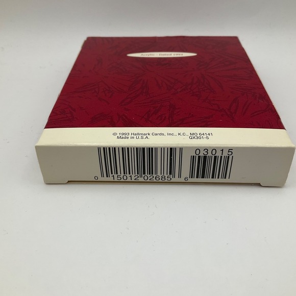 Hallmark Keepsake Ornament Our First Christmas Together 1993 Swans Acrylic - Picture 4 of 4